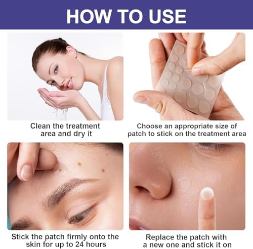 Parches Quitapapas KUNJAYER, Parches de Cuidado de la Piel con Máxima Fuerza, Hidrocoloides Impermeables e Invisibles para Todos los Tipos de Piel - - imagen 7