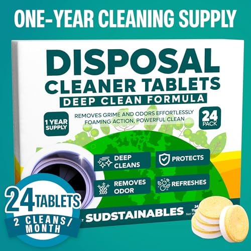 Tabletas Limpiadoras y Desodorantes para Desechos Sudstainables - Paquete de 24, Limpieza y Desodorización de Fregaderos y Trituradores - Suministro - imagen 8
