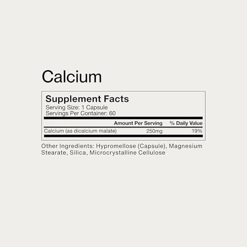 Suplemento de Calcio Momentous con DimaCal - Cápsulas de 250 mg para Salud Ósea y Fundamental - Certificado NSF para Deporte - Sin Gluten - 60 - imagen 8