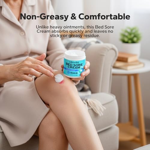 Crema para Úlceras por Presión ViloVila (60 g), Tratamiento Rápido para Úlceras en los Glúteos, Ungüento para Cuidado de Heridas y Piel Irritada - imagen 5
