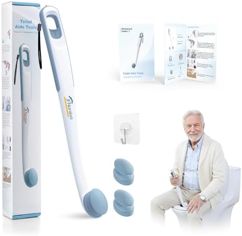 Ayuda para Limpiar el Trasero JFNoraiva – Ideal para Personas con Sobrepeso, Ancianos, Discapacitados y Post Cirugía, Cabezal Intercambiable y Mango - imagen 1