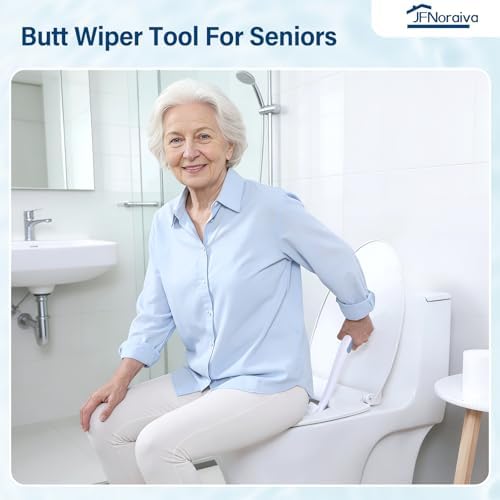 Ayuda para Limpiar el Trasero JFNoraiva – Ideal para Personas con Sobrepeso, Ancianos, Discapacitados y Post Cirugía, Cabezal Intercambiable y Mango - imagen 7