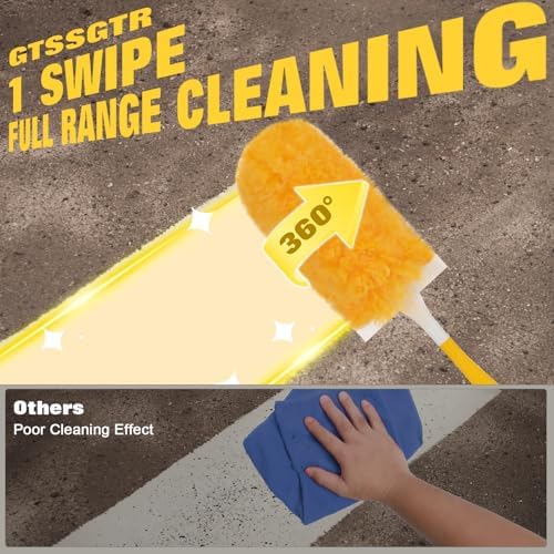 Repuestos de Duster Pesado 360° para Swiffer, Paquete de 30 y 1 Mango, Kit de Limpieza Electrostática 4X Más Rápido, Ideal para Pelo de Mascotas y - imagen 3