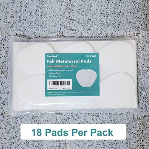 Paquete de 18 Almohadillas para el Metatarso - Cojines para Alivio del Dolor en la Parte Delantera del Pie, 1/4 de Grosor, para Mujeres y Hombres con - imagen 3