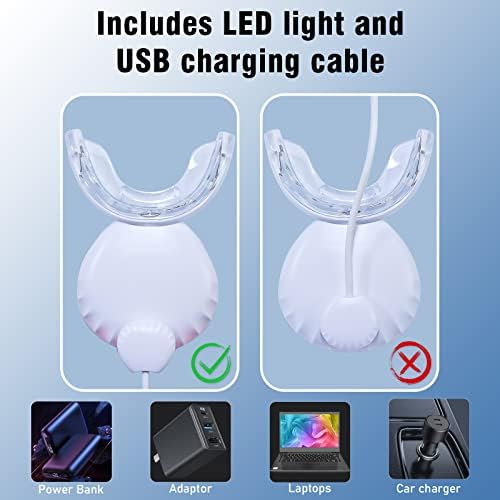 Luz LED Blanqueadora de Dientes, 10X Más Potente, Conexión USB, Luz LED para Blanqueo en Casa, Sin Batería - imagen 3