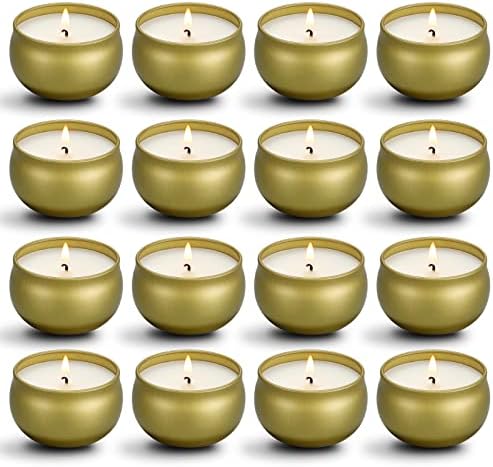 Set de Regalo de Velas Aromáticas Qinxiang, 16 Piezas de Velas de Soja Natural en Lata de 2.5 OZ para Aromaterapia y Reuniones Familiares - imagen 1