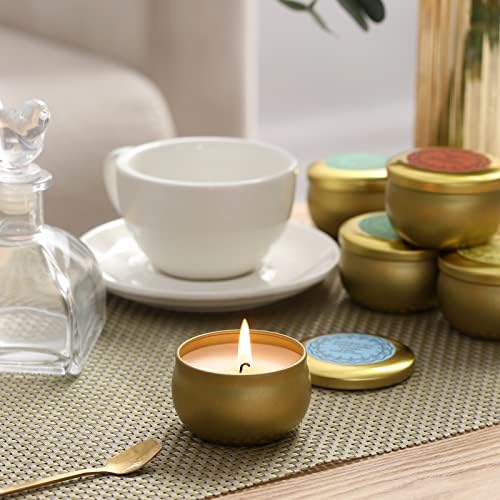 Set de Regalo de Velas Aromáticas Qinxiang, 16 Piezas de Velas de Soja Natural en Lata de 2.5 OZ para Aromaterapia y Reuniones Familiares - imagen 5