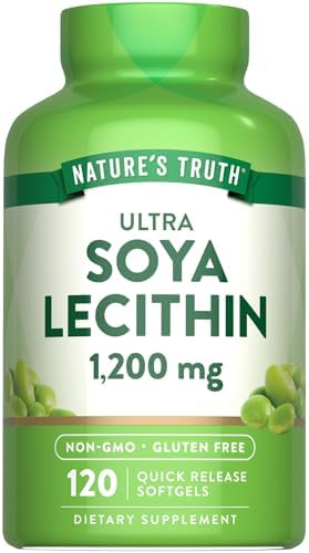 Lecitina de Soja Ultra 1200 mg de Nature's Truth | 120 Cápsulas Blandas | Suplemento Sin OGM y Sin Gluten - imagen 1