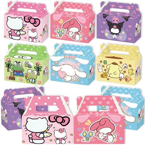 Decoraciones Kawaii para Cumpleaños ARERQEWN, 12 Bolsitas de Regalo Kawaii, Bolsas de Dulces para Decoraciones de Fiesta Kawaii - imagen 1