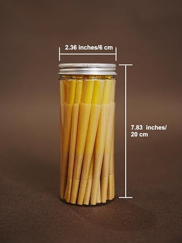 Conos Pre Enrollados | Paquete de 200 Conos Naturales Sin Blanquear | Tamaño King Size Clásico | Incluye Puntas y Tubos de Empaque - imagen 6