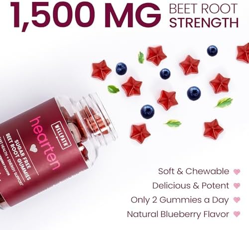 Gomitas de Remolacha WellPath (Sin Azúcar - Sabor Arándano) 1500 mg | Apoyo para la Presión Arterial | 60 Unidades - imagen 4