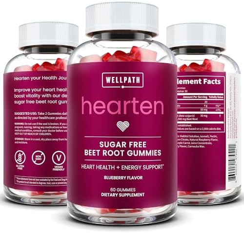 Gomitas de Remolacha WellPath (Sin Azúcar - Sabor Arándano) 1500 mg | Apoyo para la Presión Arterial | 60 Unidades - imagen 8