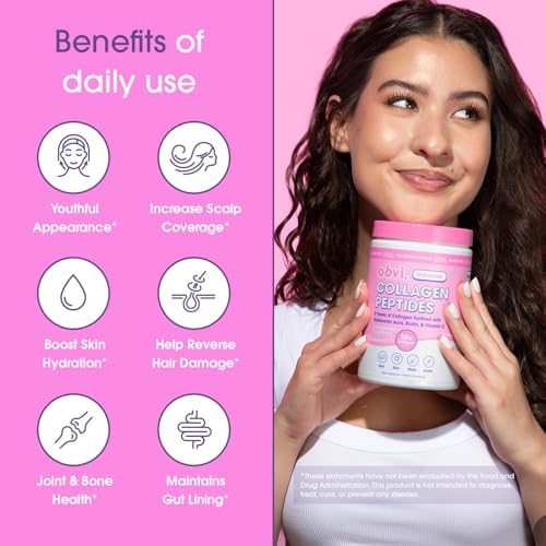 Obvi Polvo de Colágeno Hidrolizado Multi Colágeno con Ácido Hialurónico y Vitamina C, Sin Sabor, Ideal para Cabello, Piel, Uñas y Articulaciones - imagen 3