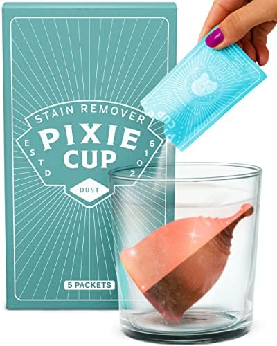 Removedor de Manchas Pixie Cup - El Único Limpiador Esterilizador que Elimina Manchas de Discos Menstruales Reutilizables y Copas Menstruales - - imagen 1
