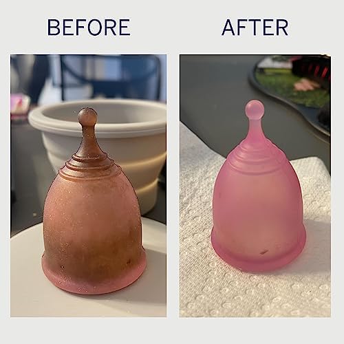 Removedor de Manchas Pixie Cup - El Único Limpiador Esterilizador que Elimina Manchas de Discos Menstruales Reutilizables y Copas Menstruales - - imagen 6