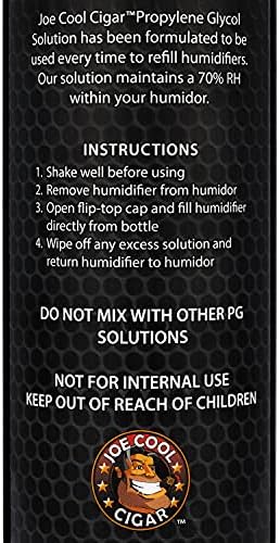 Solución de Propilenglicol Joe Cool para Humidificadores de Cigarros (Botella de 16 oz) - imagen 3