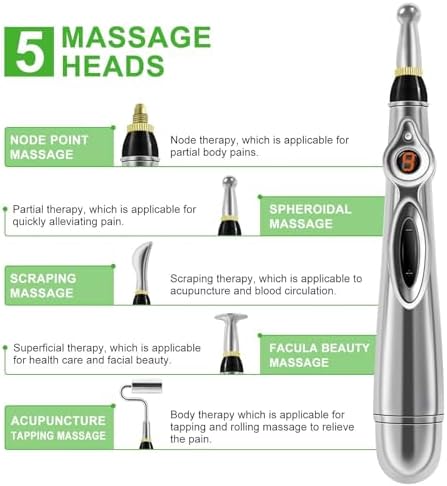 Pluma de Acupuntura Electrónica 5 en 1, Herramienta de Masaje Energético para Mujeres y Hombres - imagen 5