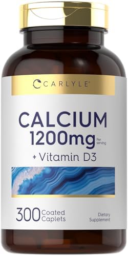 Carlyle Calcio 1200mg con Vitamina D3 | 300 Tabletas | Suplemento No Transgénico, Sin Gluten y Vegetariano - imagen 1