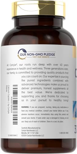 Carlyle Calcio 1200mg con Vitamina D3 | 300 Tabletas | Suplemento No Transgénico, Sin Gluten y Vegetariano - imagen 3