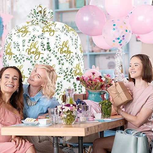 Yingzhao 2 Pzs Bolsa Gigante para Regalos 80 x 60 in para Baby Shower, Bicicleta, Eucalipto, Ideal para Cumpleaños y Fiestas - imagen 6