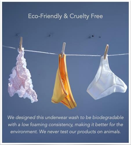 Detergente para ropa interior, elimina olores y manchas de sangre, biodegradable, 75-150 lavados, sin pruebas en animales, con enzimas. - imagen 5