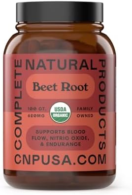 Cápsulas de Raíz de Betabel Orgánico 620mg | 100 Unidades | Polvo de Betabel Puro | Suplemento Vegano, No Transgénico, a Base de Plantas | Hecho en - imagen 1