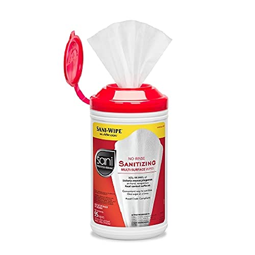 Toallitas Desinfectantes Pdi Sani-Wipe™ para Superficies de Contacto con Alimentos, 7.75 x 9, 95 por lata - imagen 1