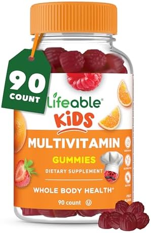 Gomitas Multivitamínicas Lifeable para Niños | Sabor Delicioso | Vitaminas A, C, D, E, B6, B12, Zinc, Biotina, Ácido Fólico, Yodo, Niacina | 90 - imagen 1