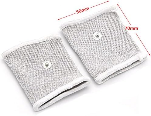 Accesorios TCFAFA E-stim de bucle conductivo ajustable de hilo plateado para masajeador de dedos TENS - imagen 2