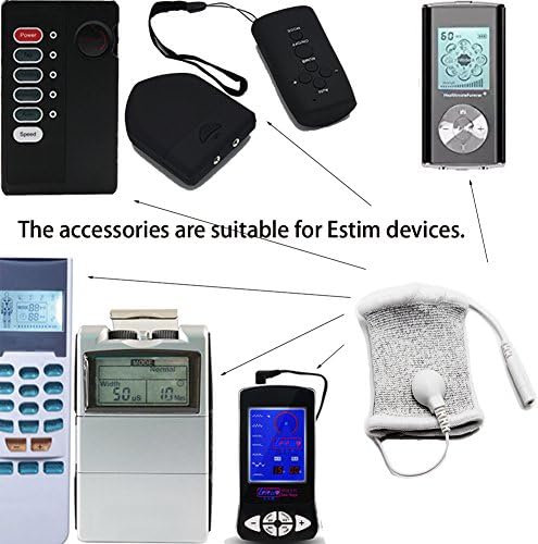 Accesorios TCFAFA E-stim de bucle conductivo ajustable de hilo plateado para masajeador de dedos TENS - imagen 7