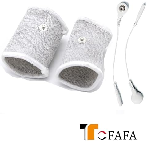 Accesorios TCFAFA E-stim de bucle conductivo ajustable de hilo plateado para masajeador de dedos TENS - imagen 8