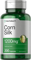 Cápsulas de Seda de Maíz Horbäach | 200 Unidades | Suplemento Extracto Sin OGM y Libre de Gluten - imagen 1
