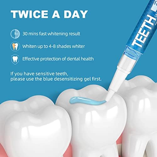 Lápiz Blanqueador de Dientes 4+1 (Paquete de 5), 70+ Tratamientos, Blanquea Hasta 1-6 Tonos en 1-2 Semanas, Incluye 4 Lápices Blanqueadores y 1 Lápiz - imagen 3
