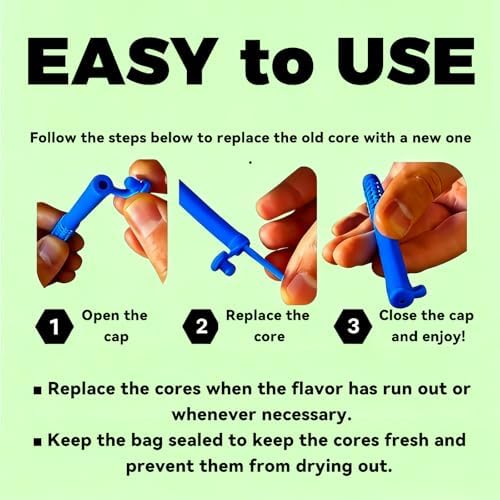 Set de 4 Palitos Masticables de Aceite Esencial para Dejar de Fumar y Vapear - Ayuda Efectiva para Dejar de Fumar, Alivio de la Fijación Oral, - imagen 2