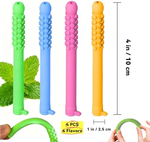 Set de 4 Palitos Masticables de Aceite Esencial para Dejar de Fumar y Vapear - Ayuda Efectiva para Dejar de Fumar, Alivio de la Fijación Oral, - imagen 4