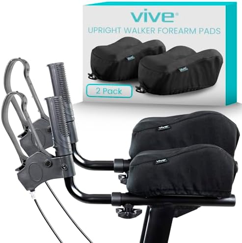 Almohadillas para antebrazos Vive para caminadores (2 piezas) - Funda de espuma ligera - Accesorios Upwalker - Descanso suave y cómodo para brazos, - imagen 1