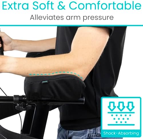 Almohadillas para antebrazos Vive para caminadores (2 piezas) - Funda de espuma ligera - Accesorios Upwalker - Descanso suave y cómodo para brazos, - imagen 4