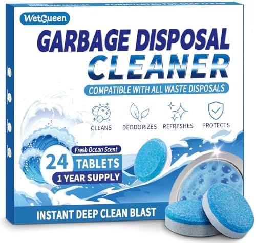 Tabletas Limpiadoras y Desodorantes para Desechos WETQUEEN - Paquete de 24, Aroma a Océano Fresco, Eliminador de Olores Potente, Limpieza Profunda, - imagen 1