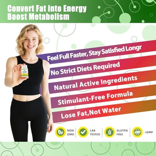 Suplementos Avanzados de BHB, Apoyo Natural para el Control de Peso, Probado por Terceros, Vegano, Sin Gluten, No OGM, 60 Cápsulas - imagen 3