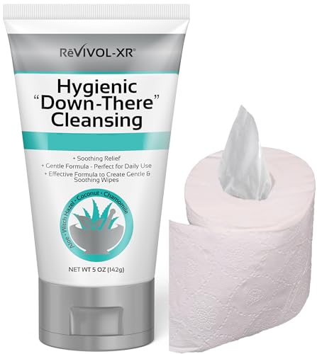 Loción Limpiadora Higiénica REVIVOL-XR, Alivio Suave + Aloe y Hamamelis para Áreas Sensibles, Produce 300+ Toallitas Húmedas desde el Inodoro - imagen 5