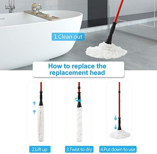 Cabezal de Repuesto Eyliden Modelo FZ-02-2020/FZ-02-2019, 2 Piezas de Paños de Microfibra para Mopas Eyliden, Ideal para Limpieza de Pisos (No - imagen 6