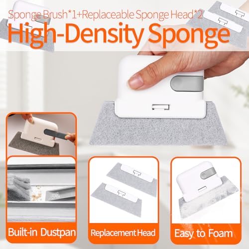 Juego de 13 Piezas de Cepillos para Limpieza de Rincones, Kit de Cepillos para Ventanas con Cerdas Duras para Puertas Corredizas, Sillones, Azulejos - imagen 3