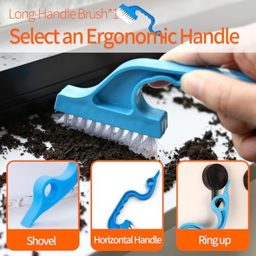 Juego de 13 Piezas de Cepillos para Limpieza de Rincones, Kit de Cepillos para Ventanas con Cerdas Duras para Puertas Corredizas, Sillones, Azulejos - imagen 5