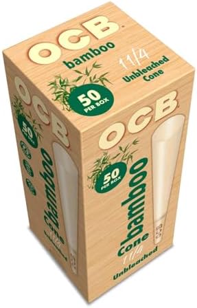 Conos de Papel para Enrollar OCB de Bambú Sin Blanquear 1-1/4 (84mm) - Paquete de 50 Conos - imagen 5