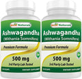 Extracto de Ashwagandha Best Naturals 500 Mg 120 Cápsulas (Paquete de 2) - imagen 1