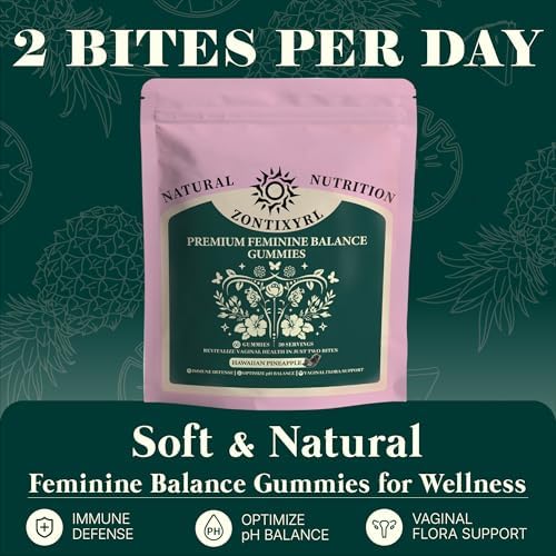 Gomitas Zontixyrl Premium para el Balance Femenino - Piña, Probioticos, Soporte Inmunológico, Veganas, Sin Gluten, 60 gomitas, 30 porciones - imagen 2