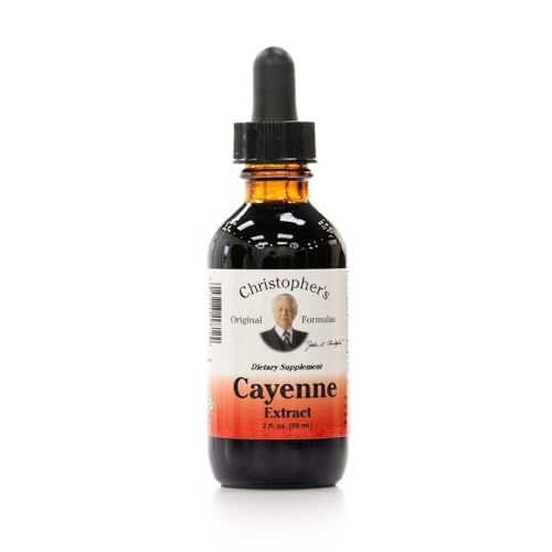 Extracto de Cayena de Christopher's Original Formulas - 2 fl oz Líquido | Suplemento Herbal Premium para el Bienestar - imagen 1