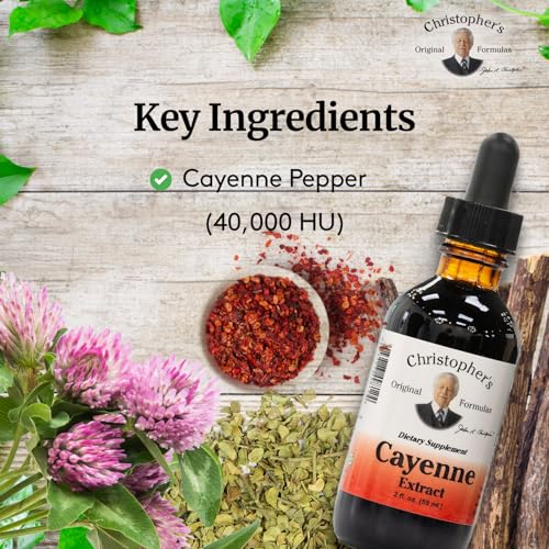 Extracto de Cayena de Christopher's Original Formulas - 2 fl oz Líquido | Suplemento Herbal Premium para el Bienestar - imagen 3