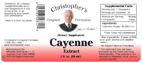Extracto de Cayena de Christopher's Original Formulas - 2 fl oz Líquido | Suplemento Herbal Premium para el Bienestar - imagen 8