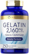 Cápsulas de Gelatina Carlyle | 2160 mg | 250 Píldoras | Con Optimizador de Sílice | Suplemento No Transgénico y Sin Gluten - imagen 1